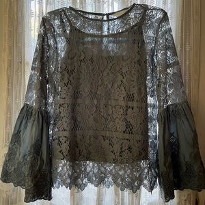 NWOT Adiva Lace Top with Camisole